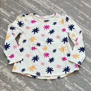 GAP Kids Floral Long Sleeve Tee - Cream, Pink, and Blue